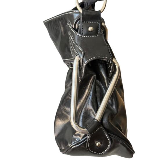 Valentino by Serendipity Valentino leather black bag on a short handle - Picture 5 of 12